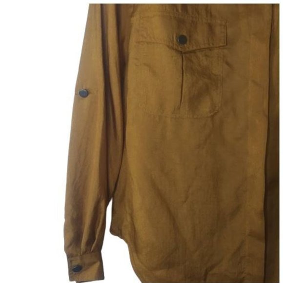 Vintage 80's Joan Harper Bronze Blouse - Picture 3 of 6